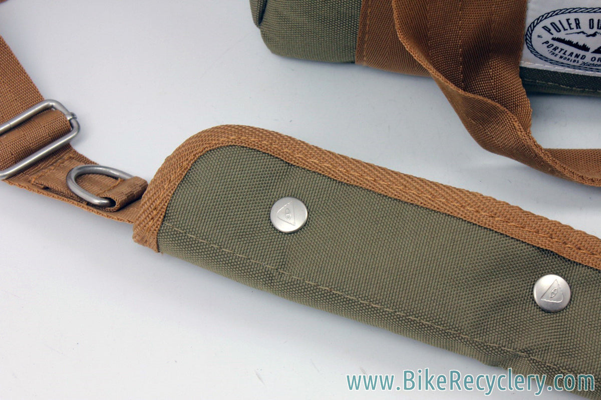 Polar Outdoor Stuff Classic Camera Cooler Basket Bikepacking Bag: Olive & Tan - Handmade in PDX (NEW)