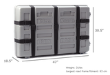 Trico Iron Case Bicycle Travel Hard Box: Includes Foam Padding