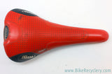 Vintage Selle Italia Flite Titanium Saddle: Red (Worn)