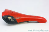 Vintage Selle Italia Flite Titanium Saddle: Red (Worn)