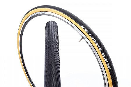 VELOFLEX Vlaanderen Tubular Tires (PAIR): 700C / 28" X 27mm - Tan Wall (NEW)