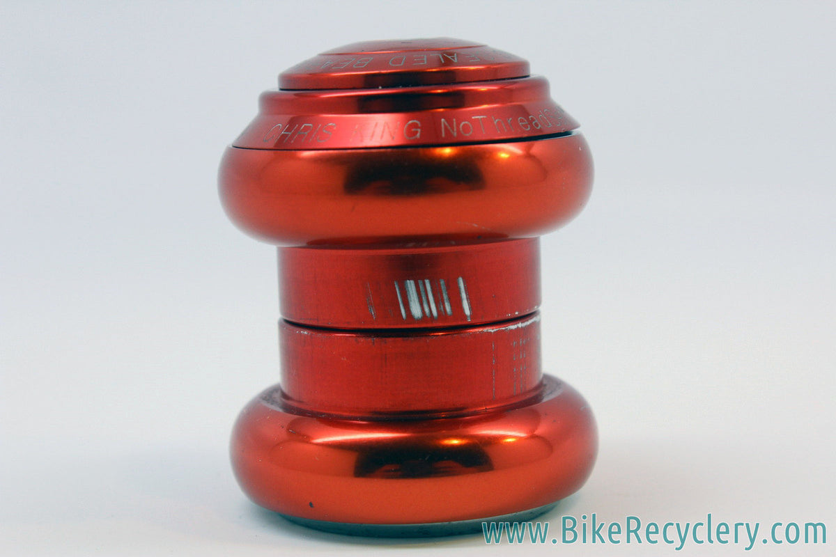Vintage 1990's Chris King 1" NoThreadSet Threadless Headset: Red - No Logo -