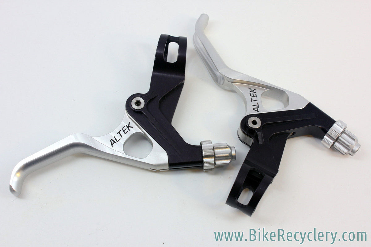 NOS 1990's Altek Sharktooth BL-25 Brake Levers: Black / Silver