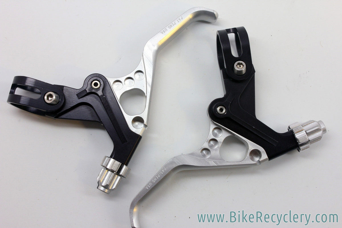 NOS 1990's Altek Sharktooth BL-25 Brake Levers: Black / Silver