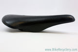 Early Cinelli Unicanitor MOD 50 Plastic Saddle:  NO Cinelli Logo - Not Perforated - Foil Decal - RARE (EXC)