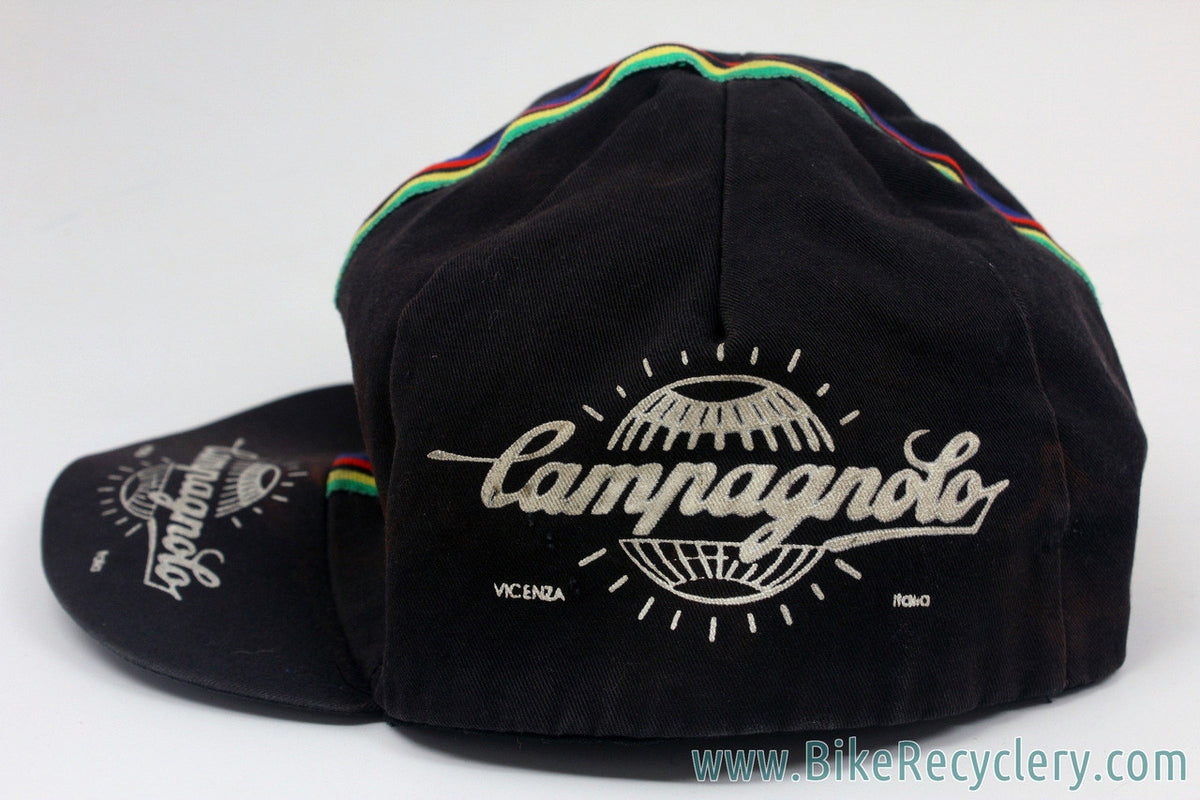 Campagnolo Cycling Cap: Black - World Champion Stripes