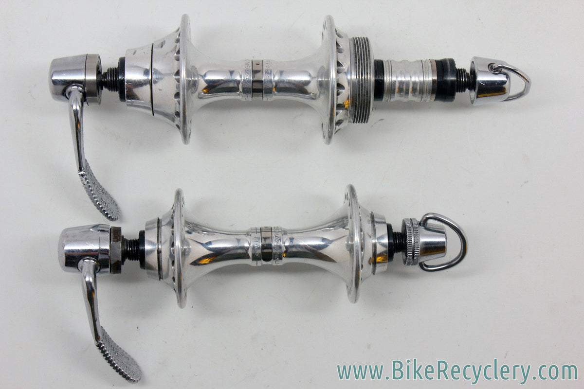 Campagnolo C-Record Hubset: Low Flange - 32H - Freewheel - Skewers (Near Mint)