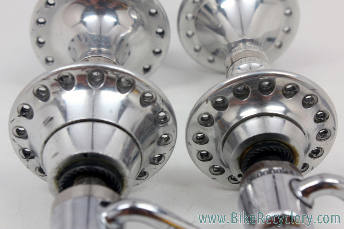 Campagnolo C-Record Hubset: Low Flange - 32H - Freewheel - Skewers (Near Mint)