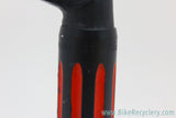 Campagnolo Super Record 2-Bolt Fluted Seatpost: 27mm - 1970's - Alloy Ears - Powdercoated Black & Red (RARE)