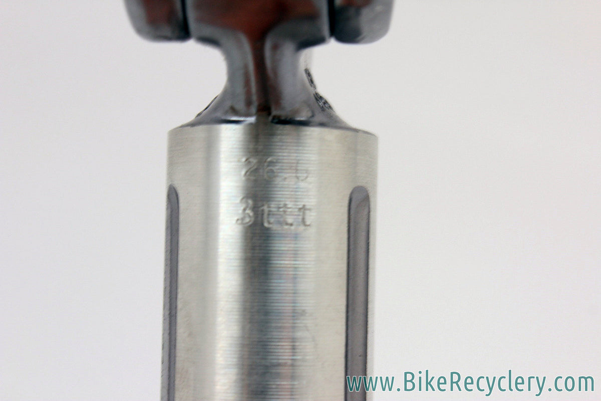 NIB/NOS 3ttt Mod. Competizione Seatpost: 26.6mm - Fluted - Alloy - 1970's Vintage