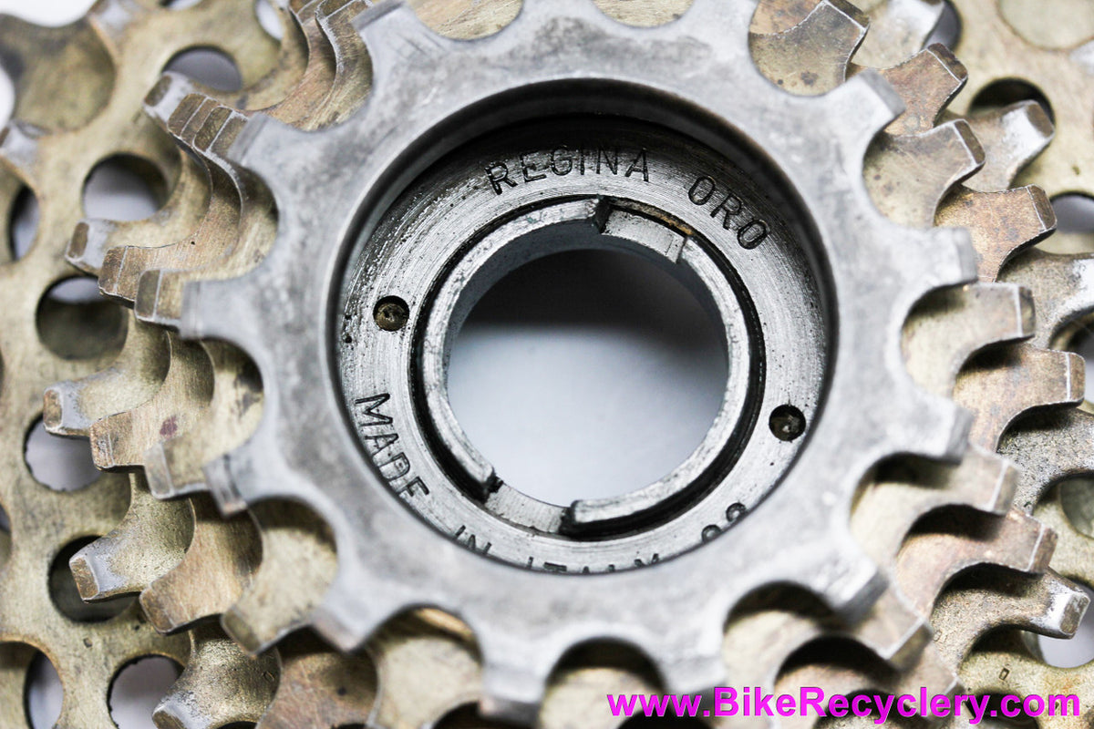 Regina Oro 6 Speed Freewheel: 13-28t Wide Range - Gold