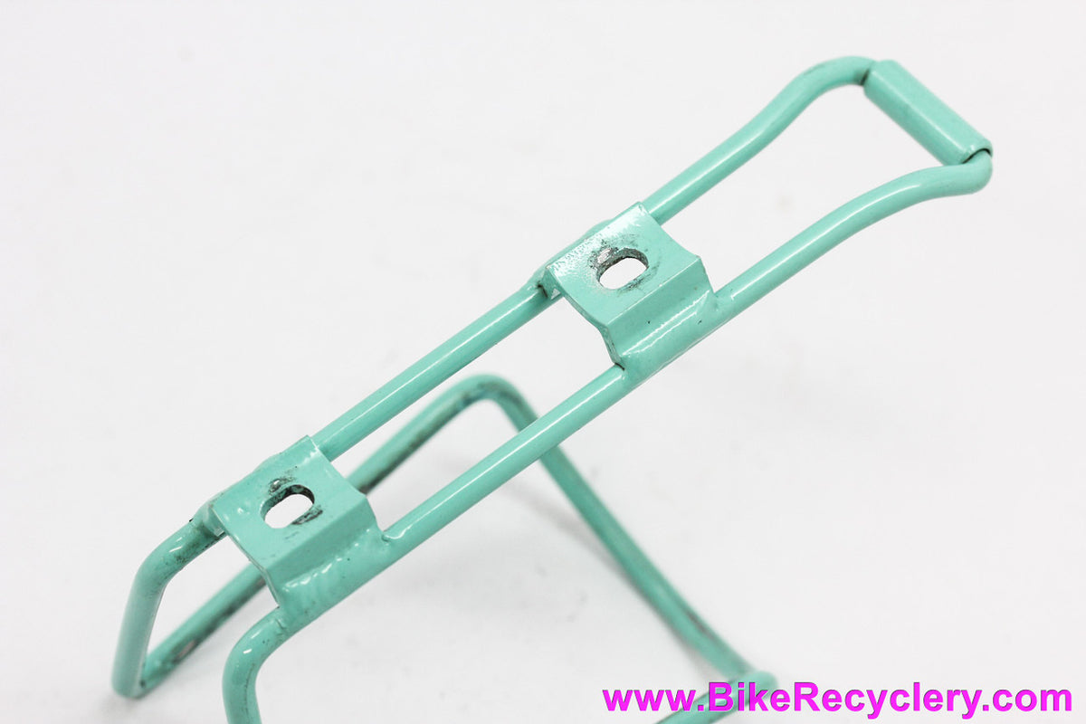 Bianchi Celeste Bottle Cage: Vintage 1990's OEM - Alloy