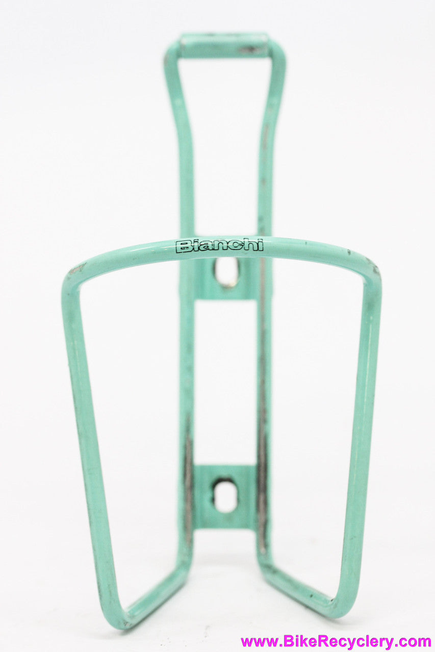 Bianchi Celeste Bottle Cage: Vintage 1990's OEM - Alloy