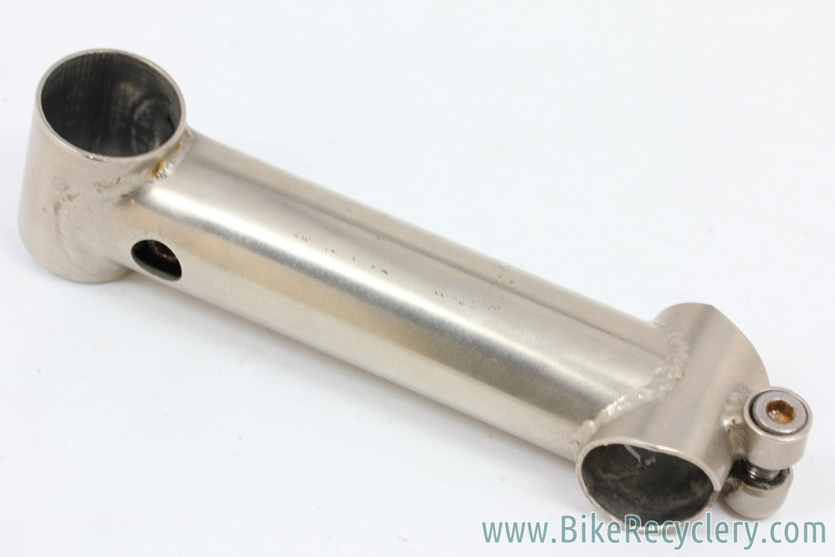 Tioga Alchemy Brushed Steel Threadless Stem: Vintage 1990's - 1 1/8" - 130mm x 25.4mm - 198g (Near Mint)