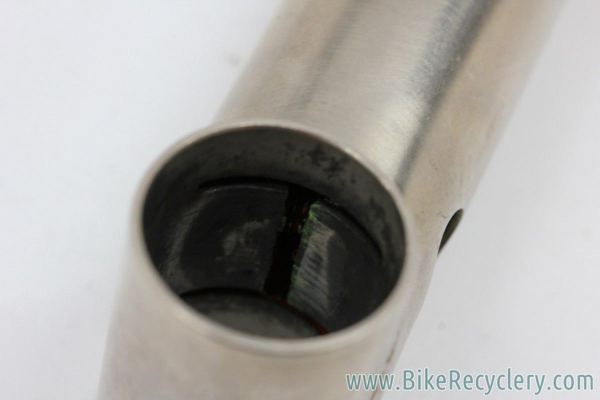 Tioga Alchemy Brushed Steel Threadless Stem: Vintage 1990's - 1 1/8" - 130mm x 25.4mm - 198g (Near Mint)
