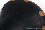 1979 Brooks B17 Leather Saddle: Large Copper Rivets - Black