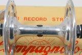 NIB/NOS Campagnolo Nuovo Record Strada High Flange FRONT Hub: 32H - Curved Blade QR- PRISTINE
