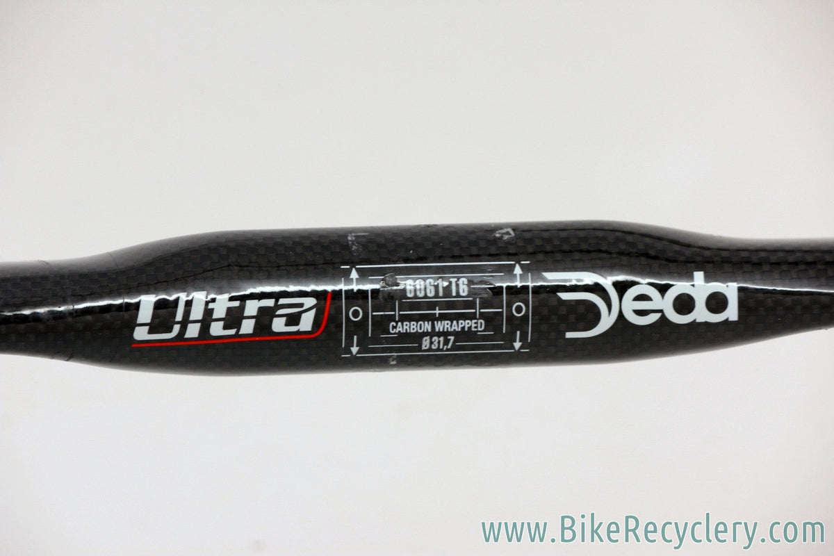 Deda Ultra Carbon Wrapped Road Drop Handlebar: Anatomic - 44cm (c-c) x 31.8mm (Near Mint)