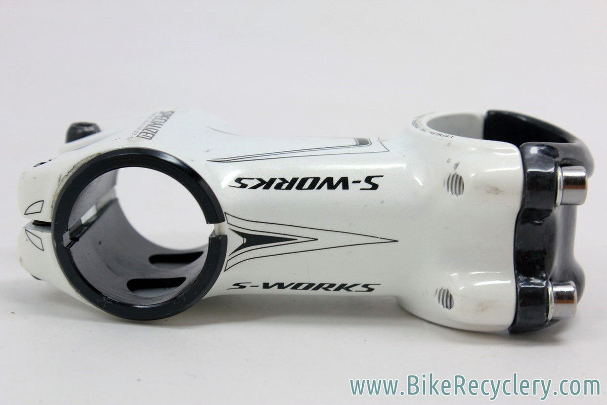 Specialized S-Works Multi Stem: 75mm x 31.8mm - White/Black - 8D & 16D