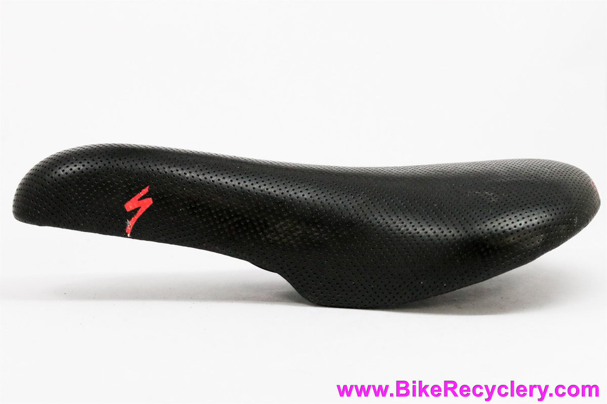 Specialized Prolong Saddle: Perforated Black Leather (Near Mint++ Low Miles)