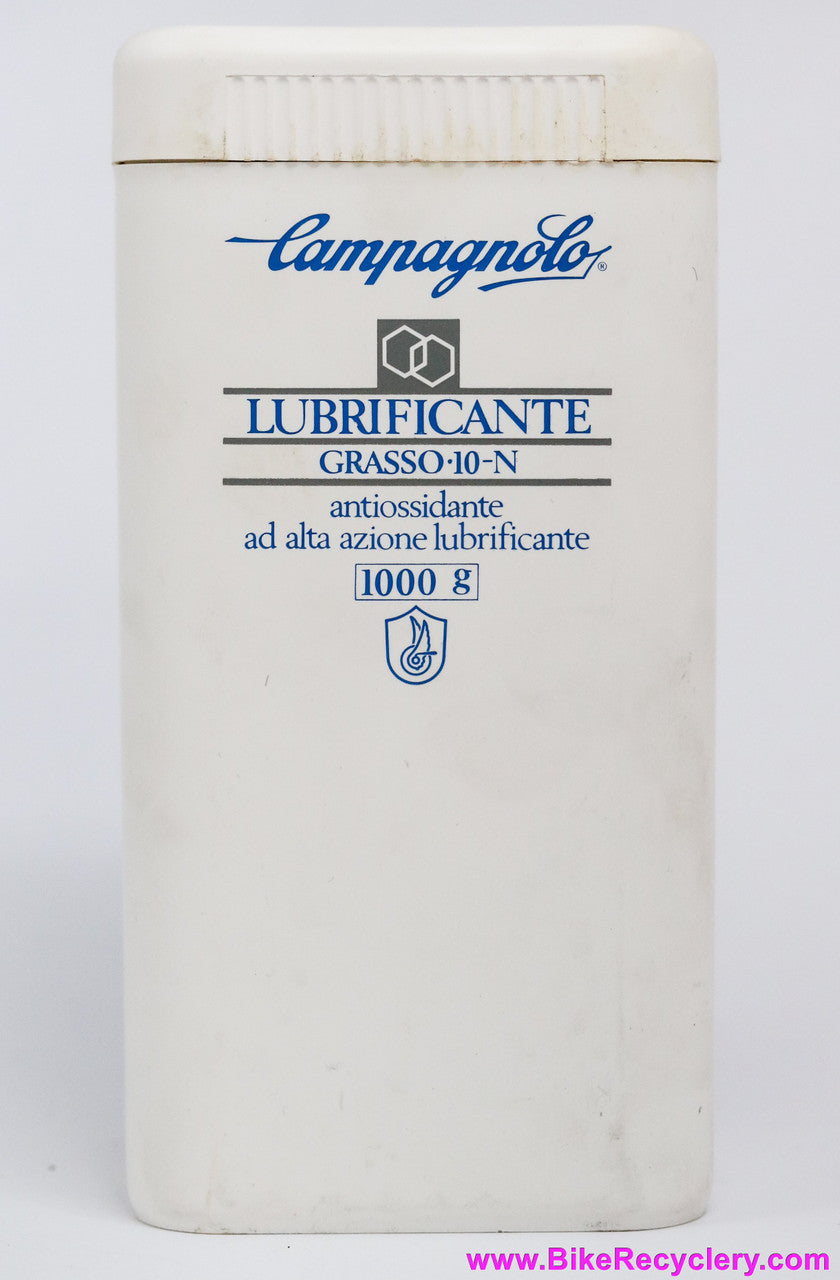 NIB/NOS Campagnolo Grasso 10-N 1000g Grease Tub: Sealed! - 1980's C-Record Era - RARE!