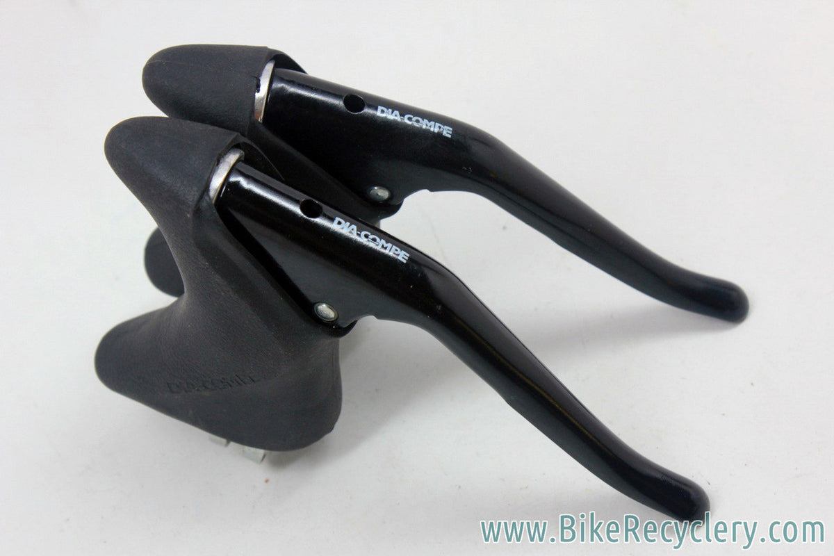 DIA-COMPE 287 Brake Levers: Aero - For Canti Brakes / Dirt Drops - Black (Near Mint)