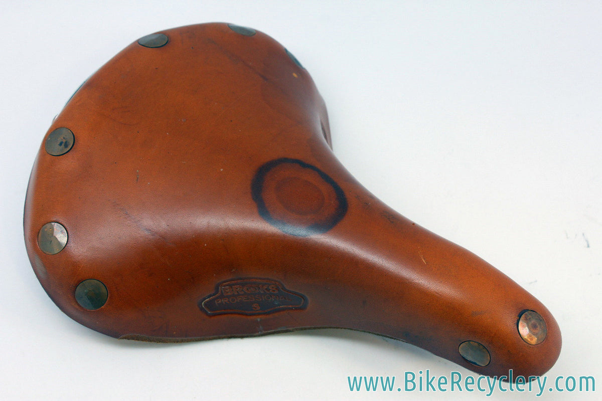 Brooks Pro S Women's: Honey - Large Copper Rivets - Brass Rails