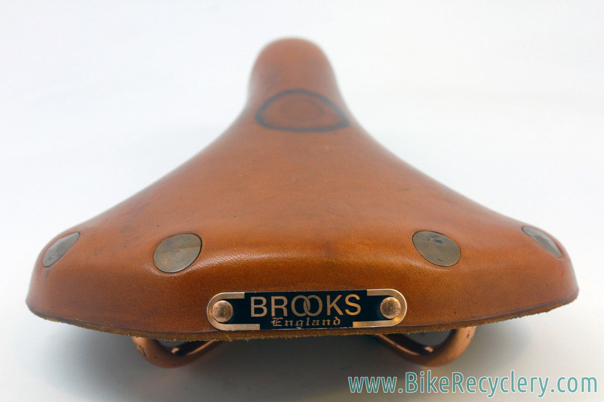 Brooks Pro S Women's: Honey - Large Copper Rivets - Brass Rails