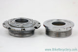 Bayliss Wiley Cottered Bottom Bracket: 1940's 1950's - Chrome - Mod. 15 for Single Ring - 122mm x 68mm