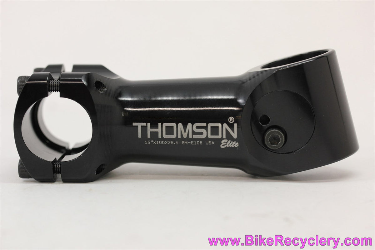 NOS Thomson Elite X4 Mountain Bike Stem: 1 1/8" -  100mm x 25.4mm x 15D - Cam Bolt Black