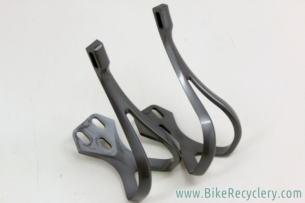 NIB/NOS Shimano 105 PD-1055 Aero Platform Pedals: Clips (L, Blue-Grey) - Cleats - Tool
