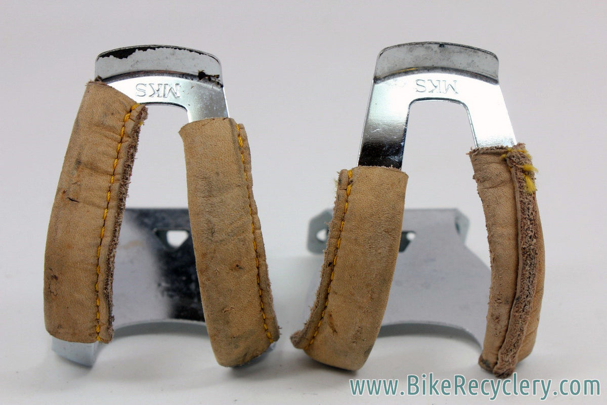 MKS Leather Wrapped Half Toe Clips: Medium?