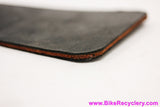 Velo Orange Long Mud Flap: Black Leather - Hardware (New)