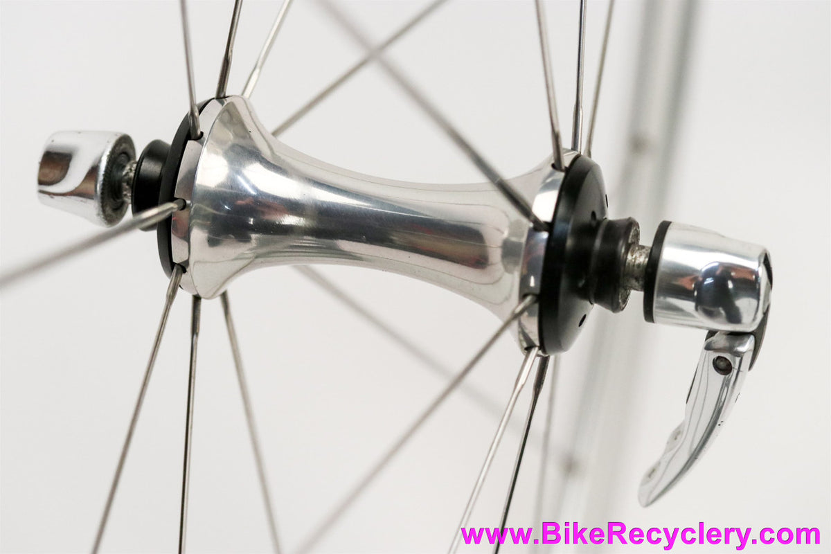 Mavic Cosmic Expert Alloy Wheelset: 18/20H - 8/9/10s Shimano - Polished - Skewers (EXC+)