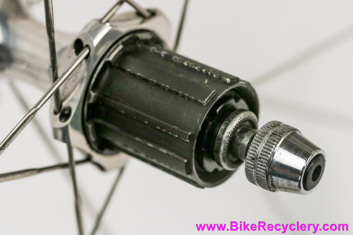 Mavic Cosmic Expert Alloy Wheelset: 18/20H - 8/9/10s Shimano - Polished - Skewers (EXC+)