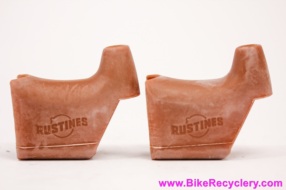 Mafac Course Brake Lever Hoods: Rustines - Tan / Brown (NEW)