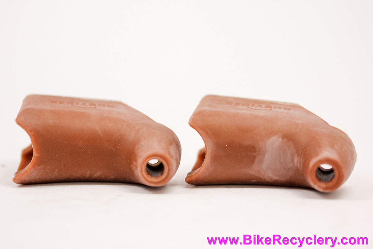 Mafac Course Brake Lever Hoods: Rustines - Tan / Brown (NEW)