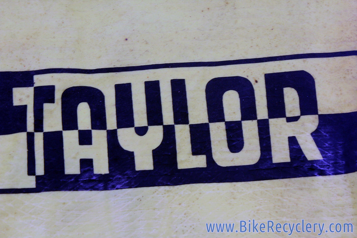 Jack Taylor Cycles Musette Bag: Canvas & Faux Leather - Yellow/Black - 1970's? - Beekay