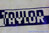 Jack Taylor Cycles Musette Bag: Canvas & Faux Leather - Yellow/Black - 1970's? - Beekay