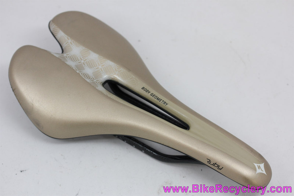 Specialized Ruby Braided Carbon Rail Saddle: 143mm - Gold/Bronze - 164g (almost new)