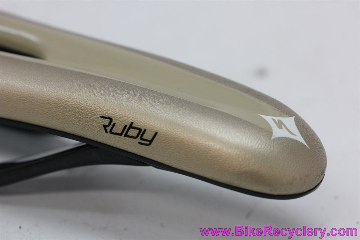 Specialized Ruby Braided Carbon Rail Saddle: 143mm - Gold/Bronze - 164g (almost new)