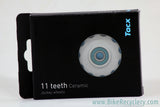 Tacx Ceramic Jockey Wheels: 11 Tooth - White - Shimano/Campagnolo/Sram - Road/MTN (NEW)