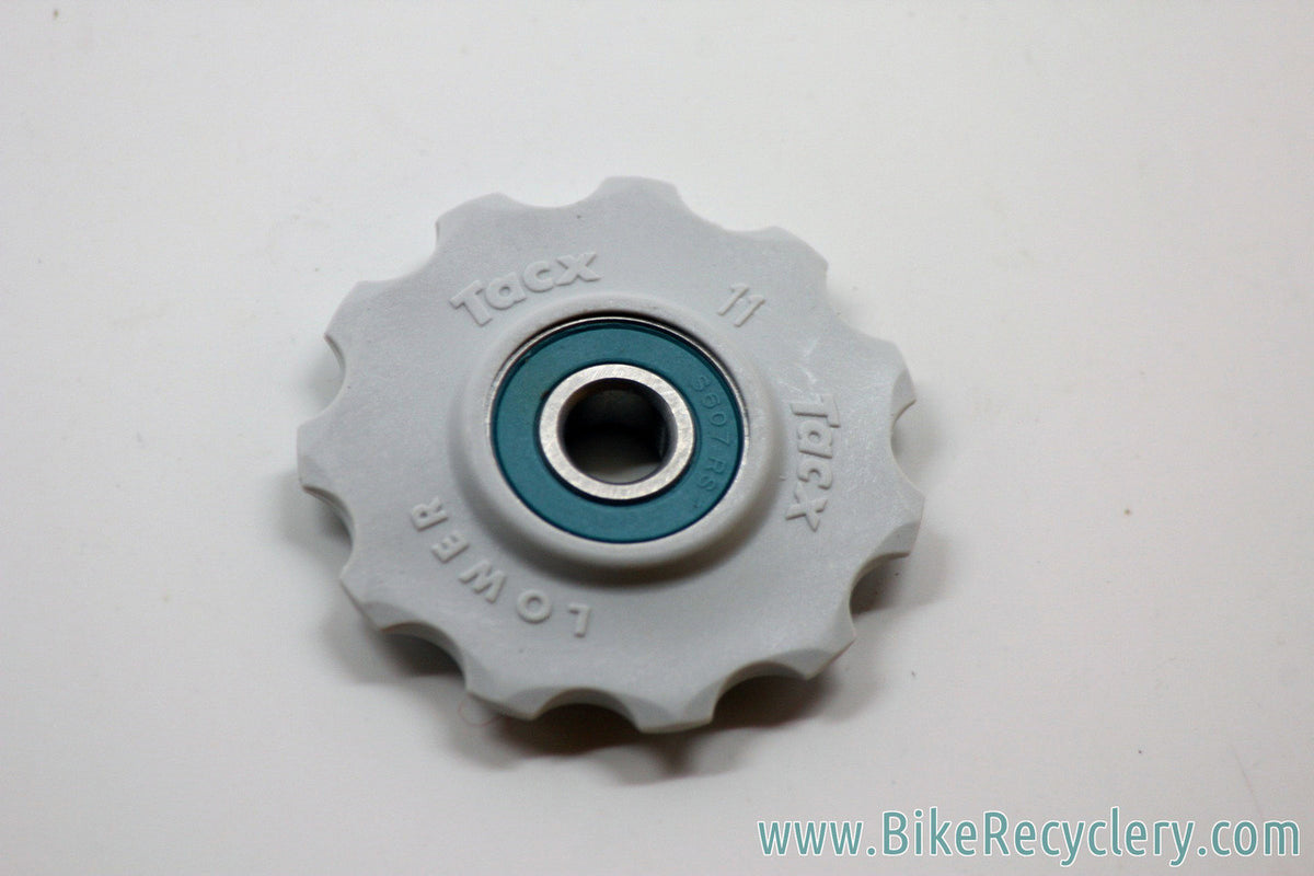 Tacx Ceramic Jockey Wheels: 11 Tooth - White - Shimano/Campagnolo/Sram - Road/MTN (NEW)