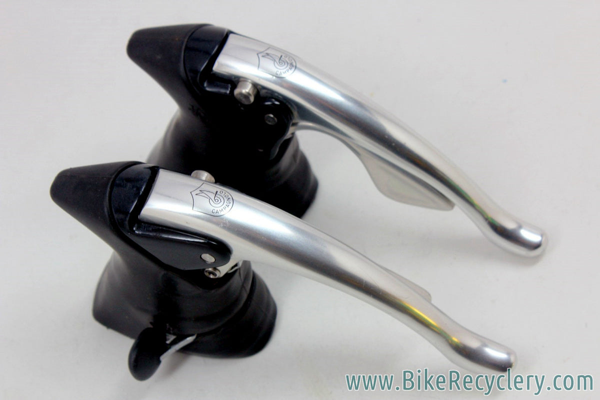 NOS Campagnolo C-Record 1st Gen Ergo Shifters: EC-02RE CG - 1992 - Double/Triple (PRISTINE)
