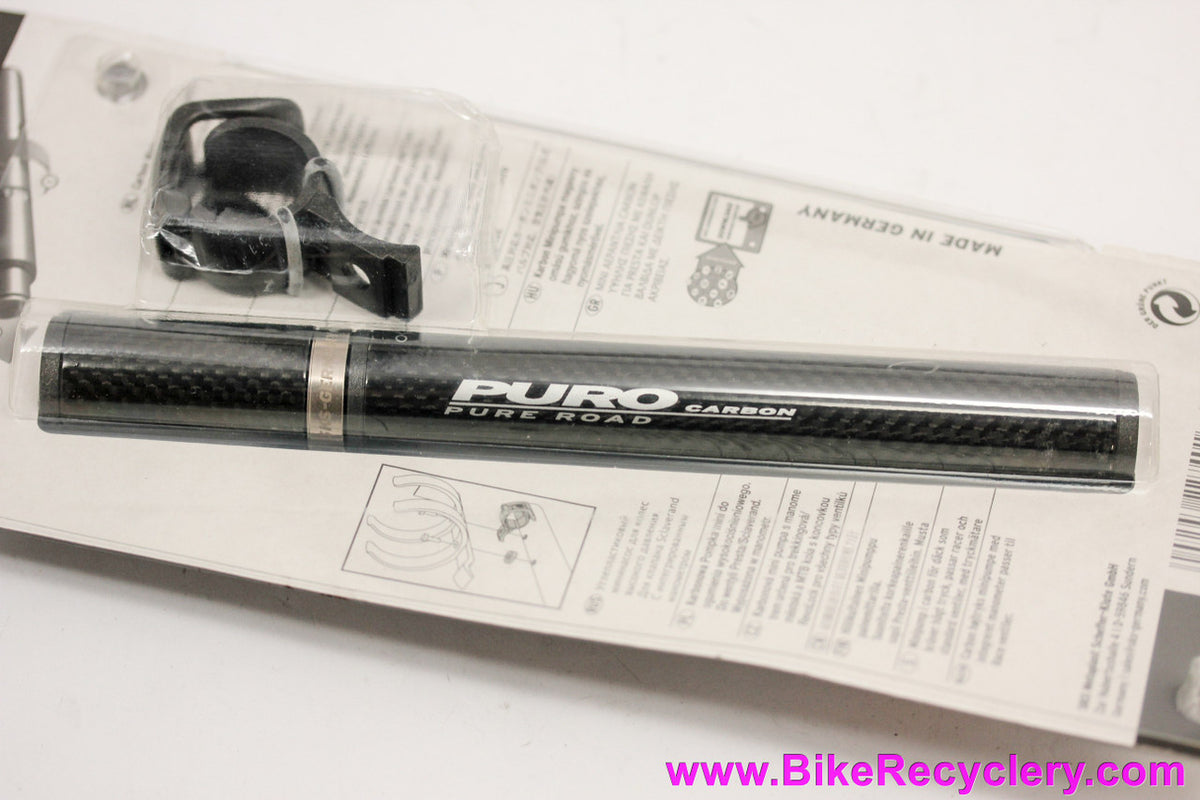 SKS Puro Pure Road Carbon Mini Pump: Pressure Gauge - Presta - 81g
