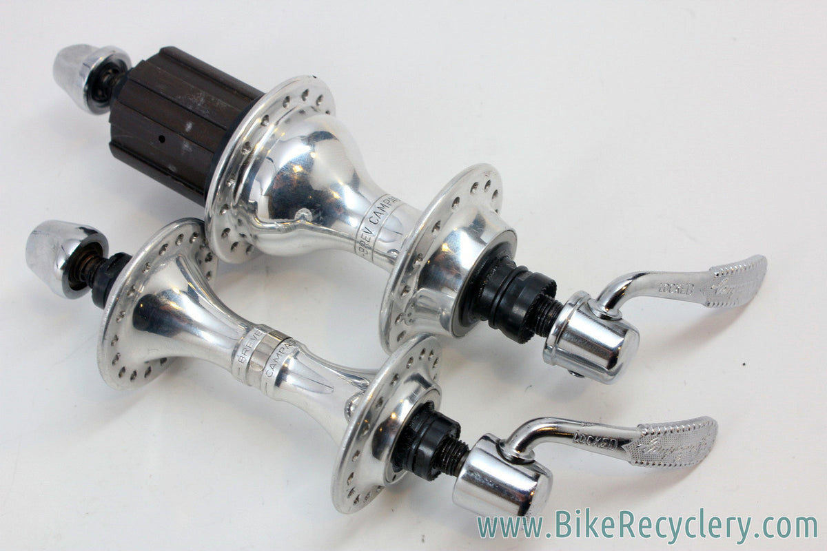 Campagnolo Record 8 Speed Hubset & QR Skewers: 32/36H - EXA-Drive (MINT)