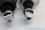 Campagnolo Record 8 Speed Hubset & QR Skewers: 32/36H - EXA-Drive (MINT)