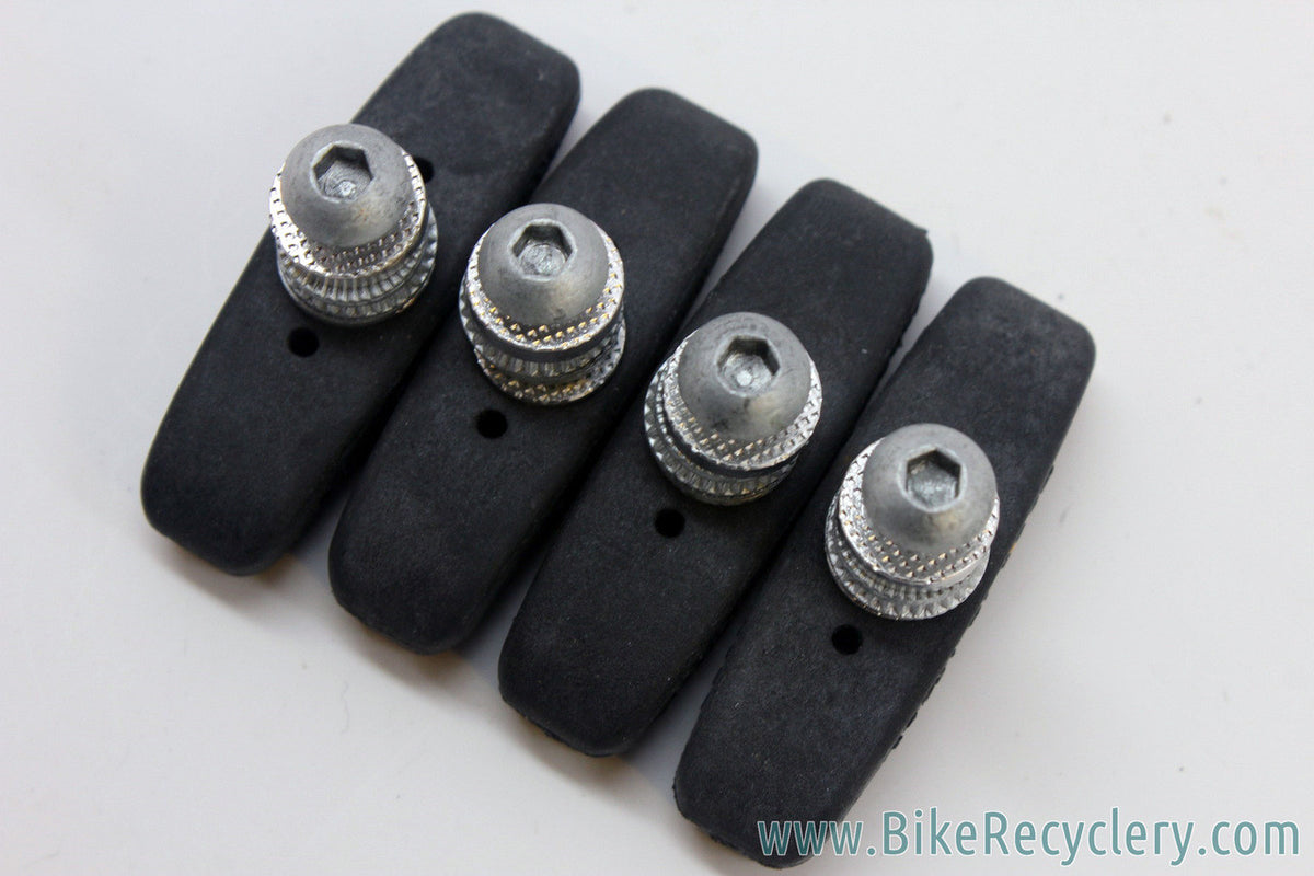 NOS Campagnolo U-Brake / Threaded Cantilever Brake Pads: Euclid M500 / Centaur Q500 - Set of 4