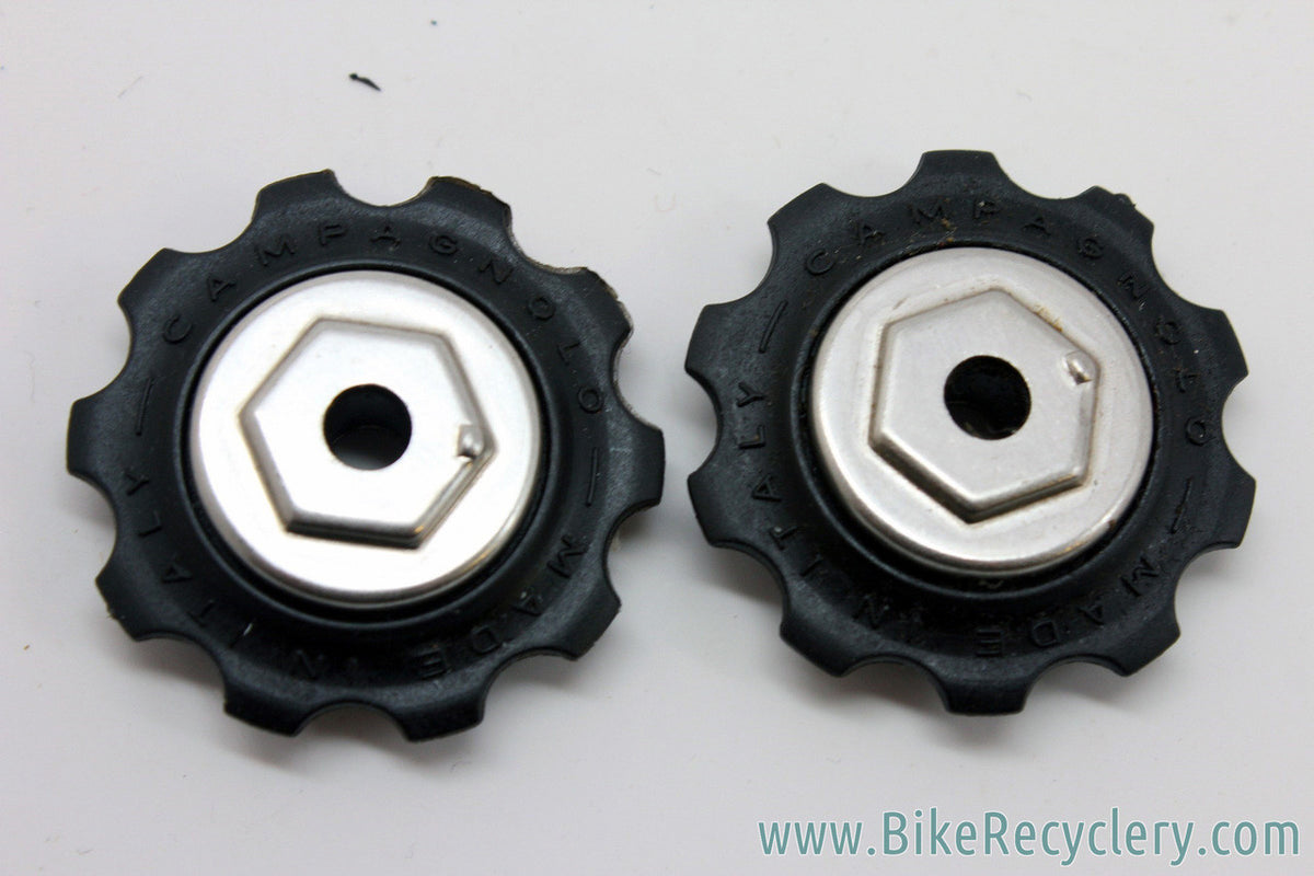 NIB/NOS Campagnolo C-Record Jockey Wheels / Pulleys: Sealed Bearing - Black