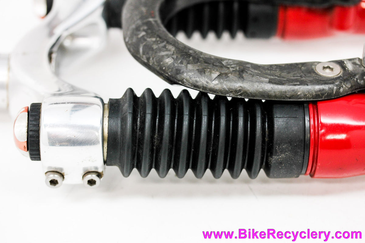 1995 Rockshox Judy DH Fork: Shock Bone 90G Carbon Brake Brace - 1 1/8" Threadless - 26" - 80mm Travel (Near Mint & Functional!)